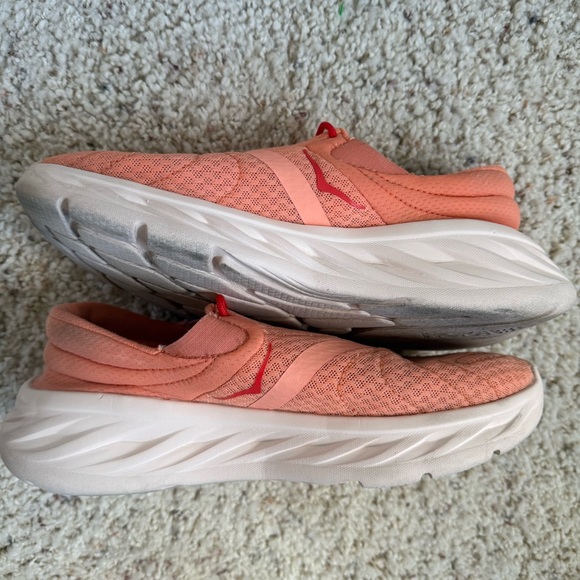 HOKA Women’s Ora Recovery Shoe 2 Cantaloupe/Fiesta Colorway Size 9 Slip On - Picture 6 of 10